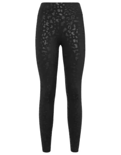 Hot Black Leopard Push Up Leggings Damen Sportbekleidung