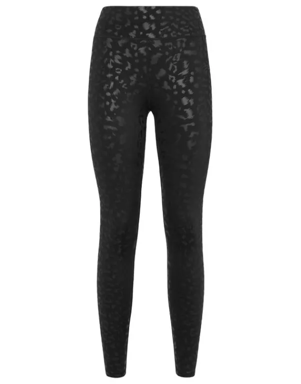Hot Black Leopard Push Up Leggings Damen Sportbekleidung
