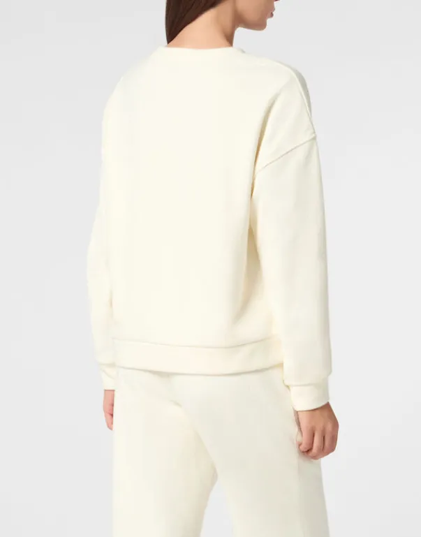 Clearance Boxy Fit Sweatshirt Round Neck LS Damen Sportbekleidung
