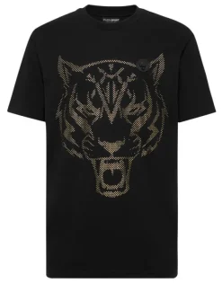 Best Cotton T-shirt Round Neck SS Lamina Tiger Herren T-shirt