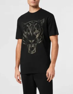 Best Cotton T-shirt Round Neck SS  Lamina Tiger Herren T-shirt