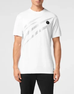 Hot Cotton T-shirt Round Neck SS Lamina Scratch Herren T-shirt