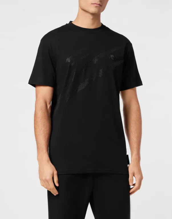 Fashion Cotton T-shirt Round Neck SS Lamina Scratch Herren T-shirt