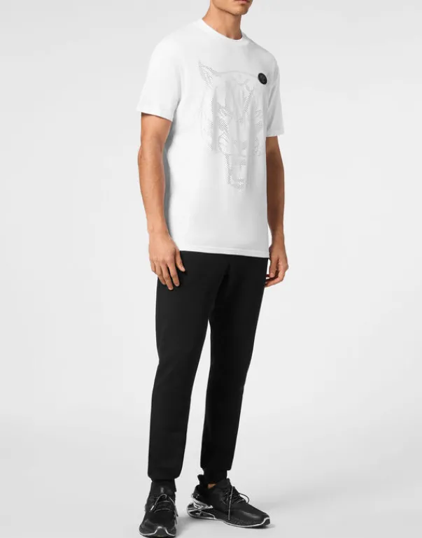 Online Cotton T-shirt Round Neck SS Lamina Tiger Herren T-shirt
