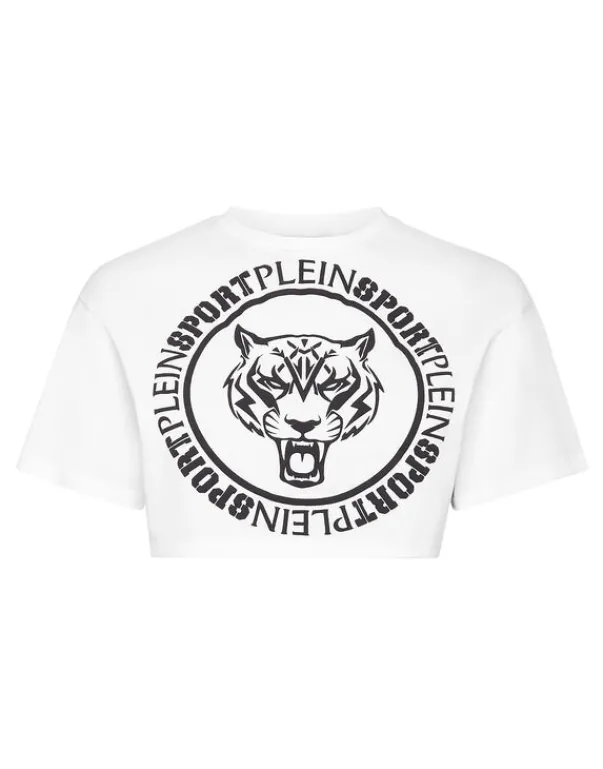 Online Crop T-shirt Round Neck SS Damen T-shirts & Poloshirts