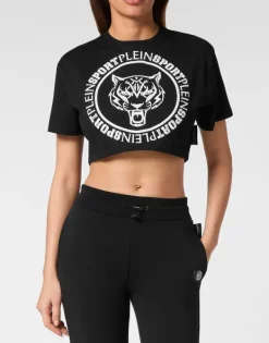 Sale Crop T-shirt Round Neck SS Damen T-shirts & Poloshirts