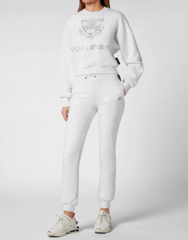 Best Cropped Hoodie Sweatjacket Tiger Damen Sportbekleidung