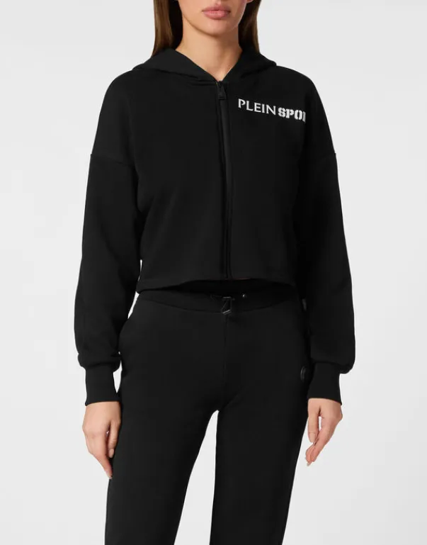 New Cropped Hoodie Sweatshirt Tiger Damen Sportbekleidung