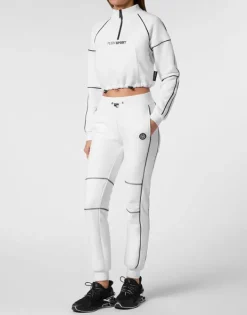 Discount Cropped Hoodie Sweatshirt Damen Sportbekleidung