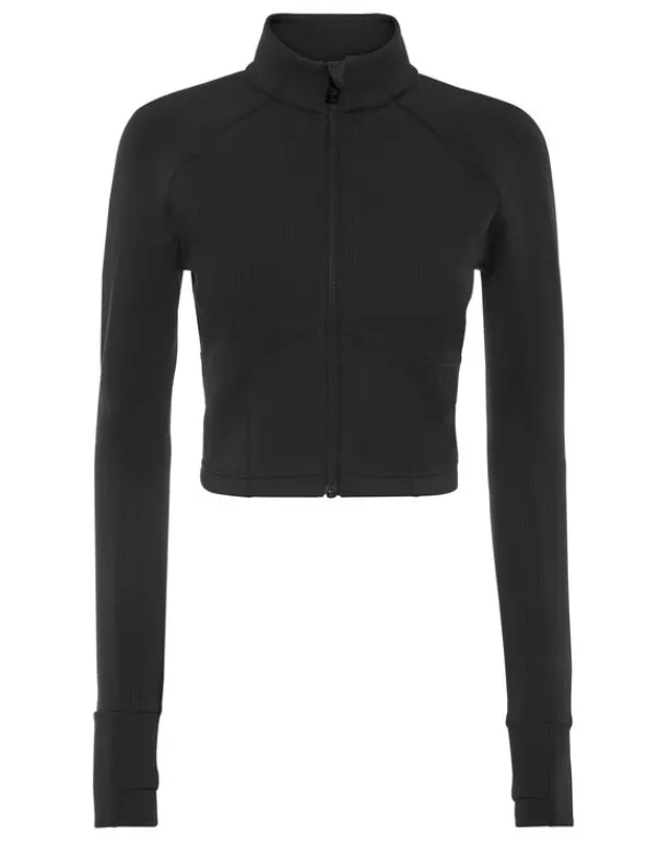 Hot Cropped Jogging Full Zip Damen Sportbekleidung
