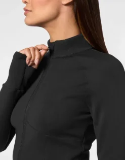 Hot Cropped Jogging Full Zip Damen Sportbekleidung
