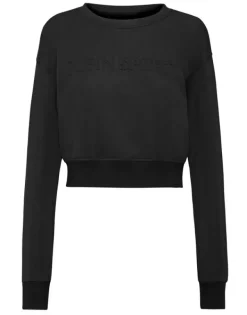 New Cropped Sweatshirt LS Damen Sportbekleidung