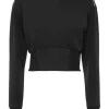 New Cropped Sweatshirt LS Damen Sportbekleidung