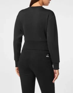 New Cropped Sweatshirt LS Damen Sportbekleidung