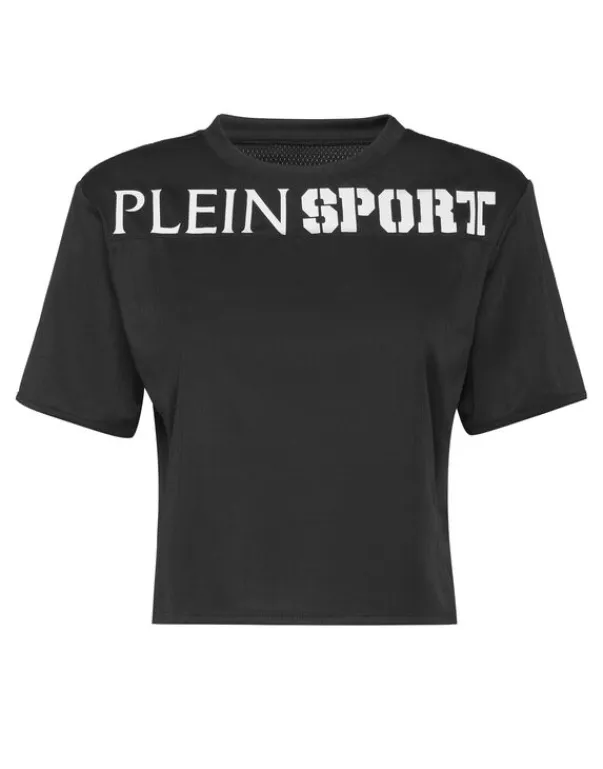 Fashion Cropped T-shirt Round Neck SS Damen T-shirts & Poloshirts