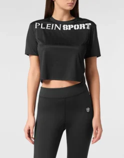Fashion Cropped T-shirt Round Neck SS Damen T-shirts & Poloshirts