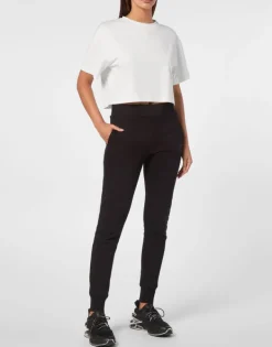 New Cropped T-shirt Round Neck SS Damen T-shirts & Poloshirts