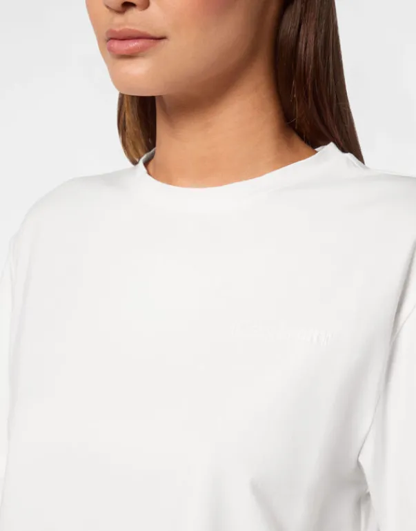 New Cropped T-shirt Round Neck SS Damen T-shirts & Poloshirts