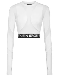 Sale Jogging Cropped Top LS Multicut Damen Sportbekleidung
