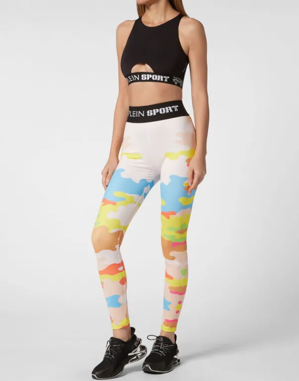 Clearance Jogging Cutting Leggings Camouflage Damen Sportbekleidung