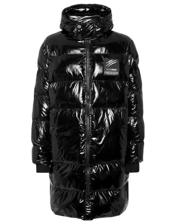 Sale Long Nylon Puffer Jacket Herren Jacken