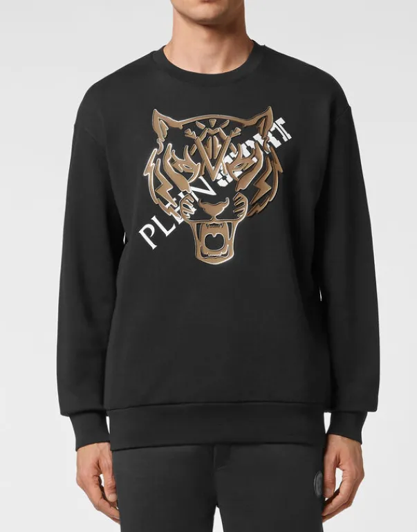 Fashion Longsleeve Sweatshirt Tiger Herren Sportbekleidung