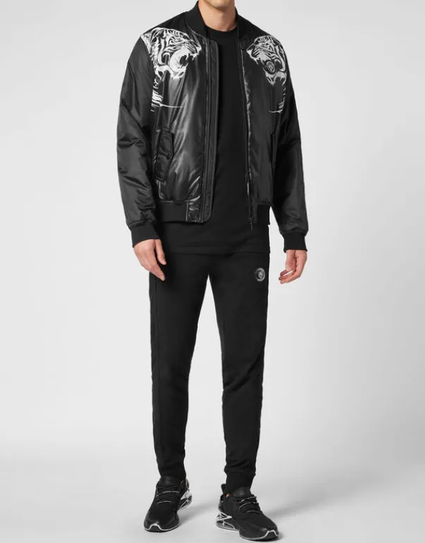 Clearance Nylon Bomber Tiger Herren Jacken