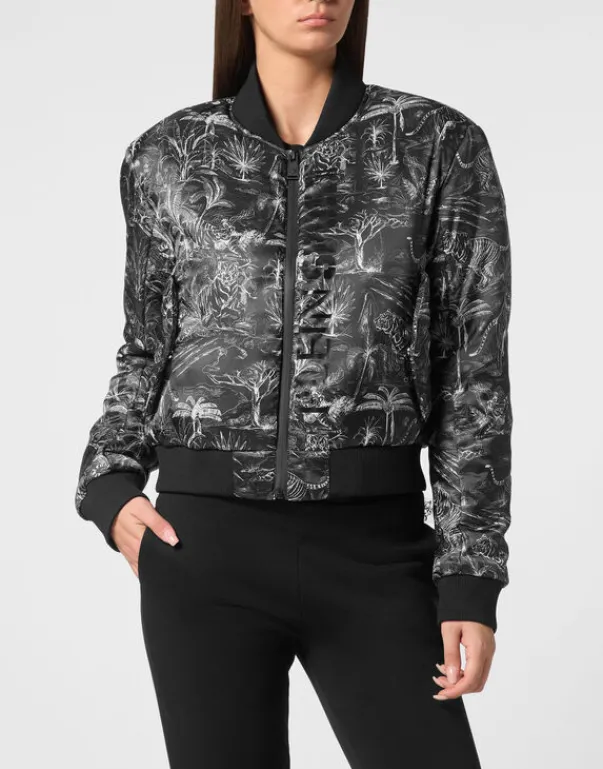 Discount Nylon Bomber Toile Damen Damen | Jacken