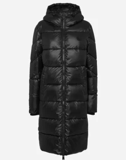 Sale Nylon Long Puffered Jacket Damen Jacken