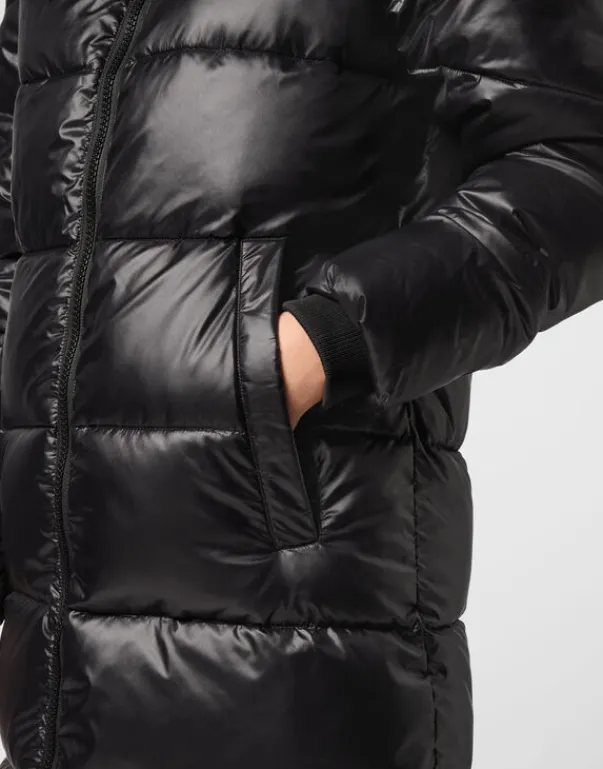 Sale Nylon Long Puffered Jacket Damen Jacken