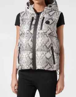 Best Nylon Puffer Gilet Pitone Damen Jacken