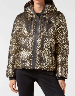 New Nylon Puffer Jacket Leopard Damen Jacken