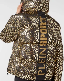 New Nylon Puffer Jacket Leopard Damen Jacken