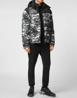 Online Nylon Puffer Jacket Pixel Herren Jacken
