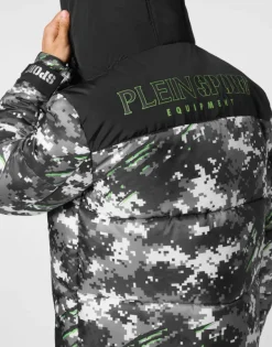 Online Nylon Puffer Jacket Pixel Herren Jacken