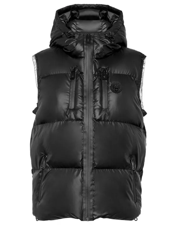 Discount Nylon Puffer Vest Damen Jacken