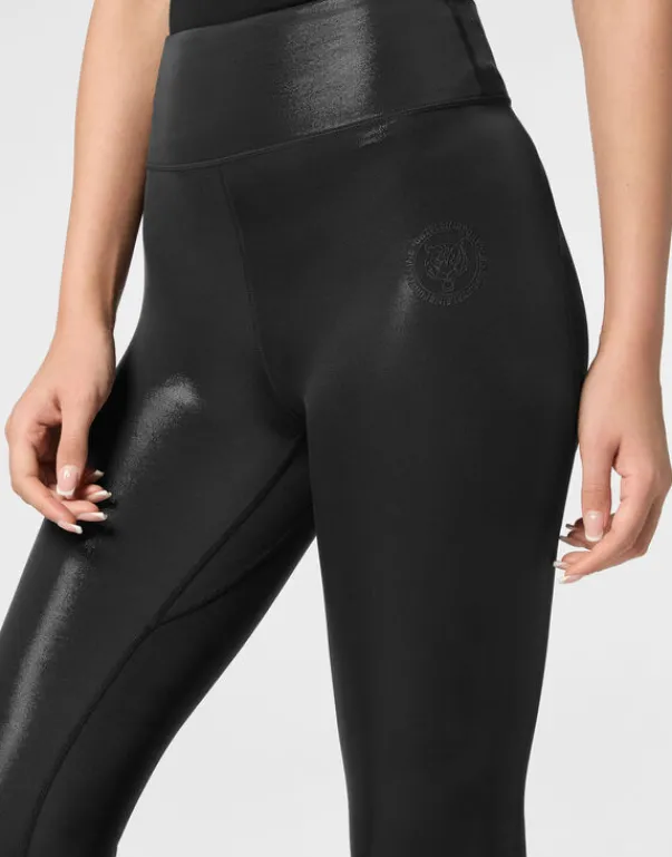 Sale Overlock Push Up Leggings Scratch Damen Sportbekleidung