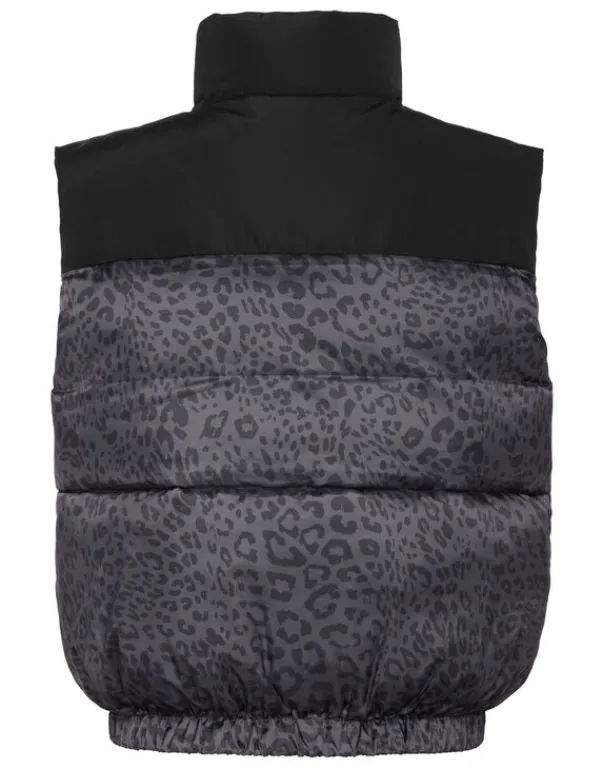 Discount Padded Vest Leopard Damen Damen | Jacken