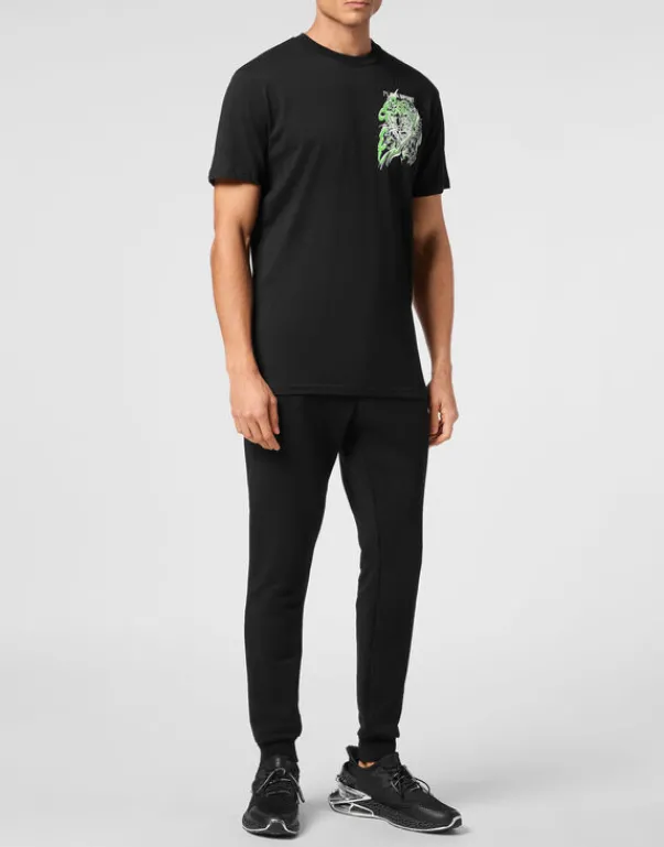 New Cotton T-shirt Round Neck SS Tiger Herren T-shirt