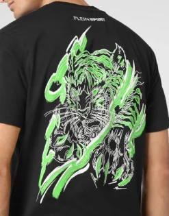 New Cotton T-shirt Round Neck SS Tiger Herren T-shirt