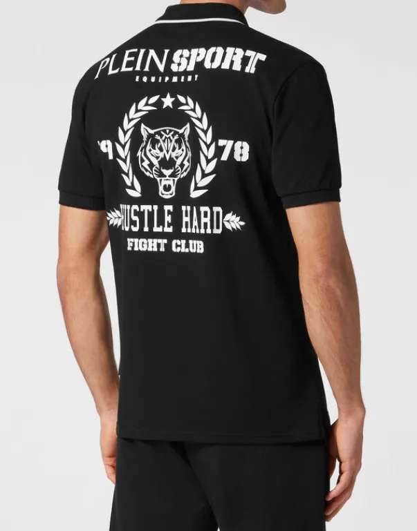 Online Polo Shirt Slim Fit SS Carbon Tiger Herren T-shirt