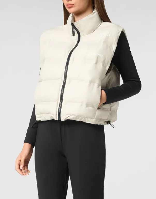 Outlet Reversible Lightweight Padded Vest Scratch Damen Damen | Jacken
