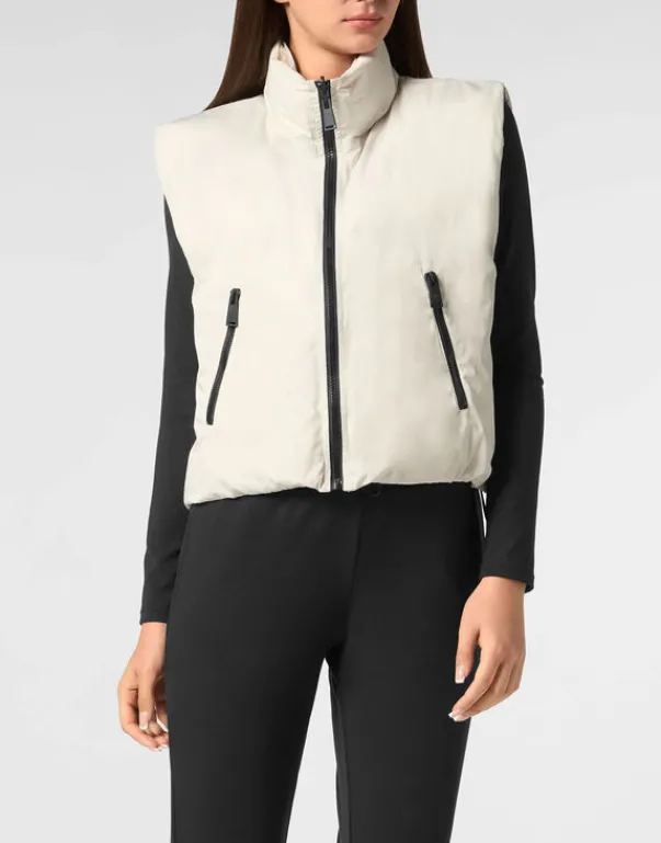 Outlet Reversible Lightweight Padded Vest Scratch Damen Damen | Jacken
