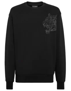 Outlet Roundneck Sweatshirt Tiger Herren Sportbekleidung
