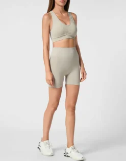 New Seamless Micro Biker Shorts Logo Damen Sportbekleidung