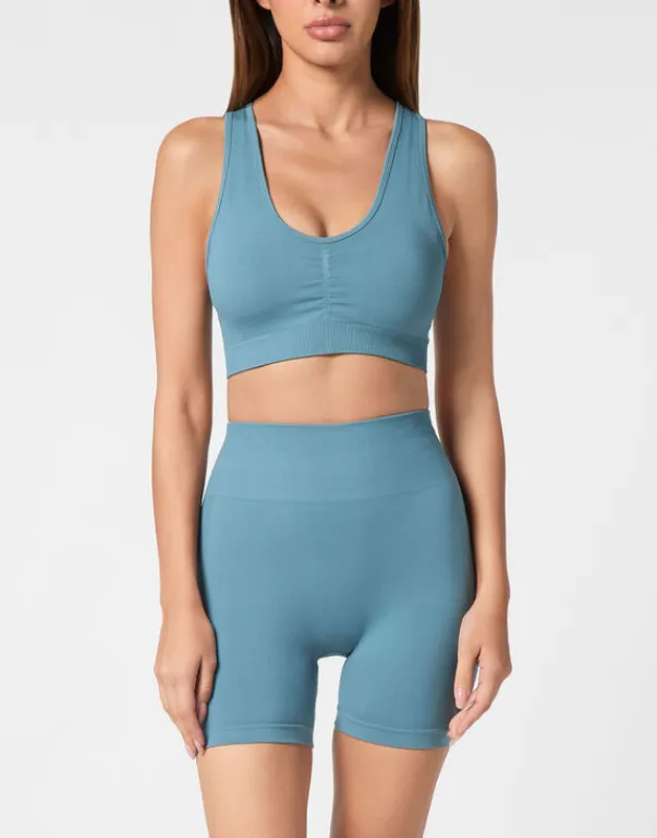 Fashion Seamless Wide Straps Sport Bra Logo Damen Sportbekleidung