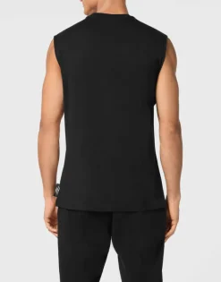 Hot Sleeveless T-shirt Round Neck Herren T-shirt