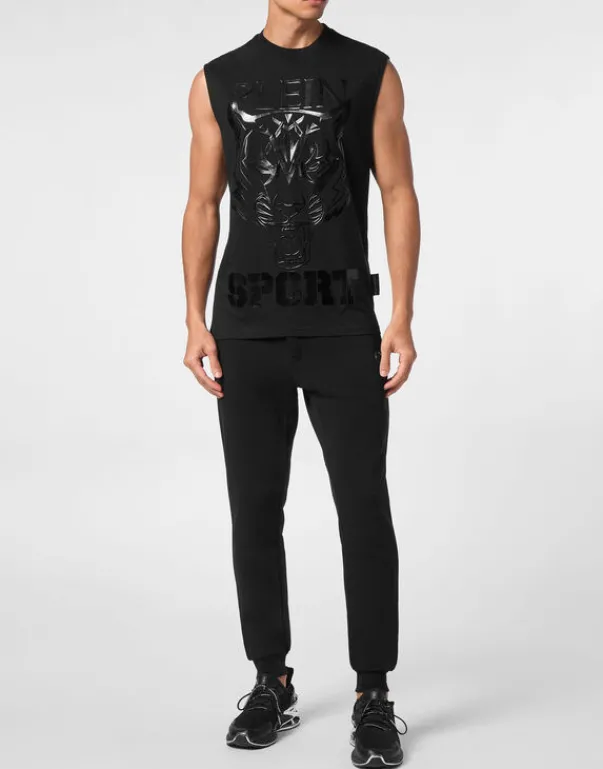 New Sleeveless T-shirt Round Neck SS Tiger Herren T-shirt