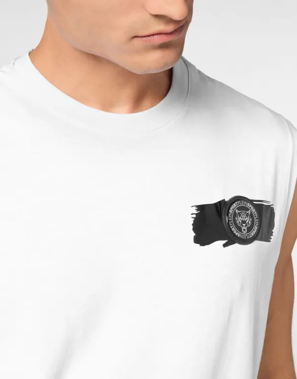 Best Sleeveless T-shirt Round Neck Herren T-shirt