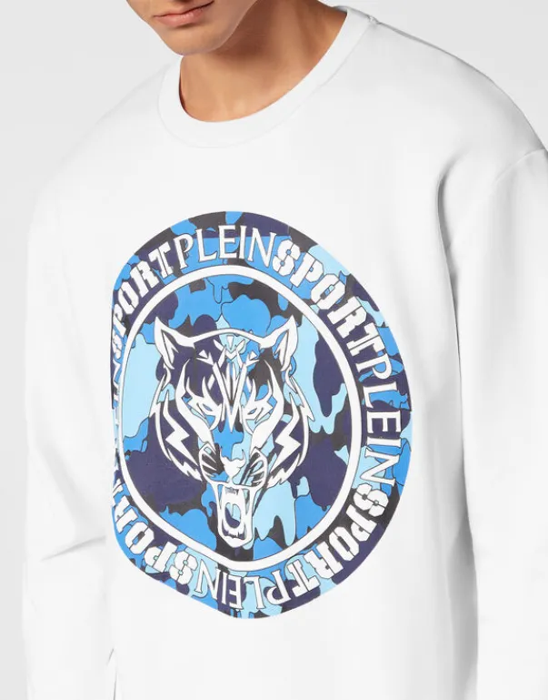 New Sweatshirt LS Carbon Tiger Herren Sportbekleidung